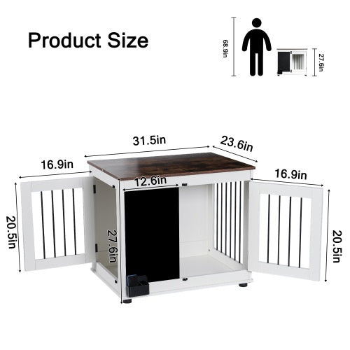 Graffiti Dog Cage, Kennel With 2 Doors