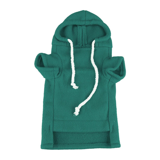 Ferret ClothesCat Vest Turtleneck Sweater with Hat Ferret Pullover Shirt with Sleeves Ferret Pajamas Jumper Winter Thickening Warm Pet Ferret Clothes for pet Ferret (Green)