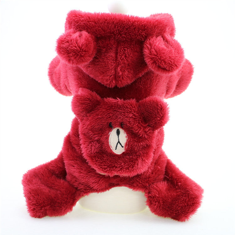 Thickened Plus Velvet Pet Clothes for Autumn & Winter