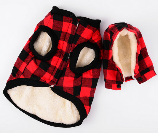 Hooded Pet Clothes - Thick Dog Vest - New Style