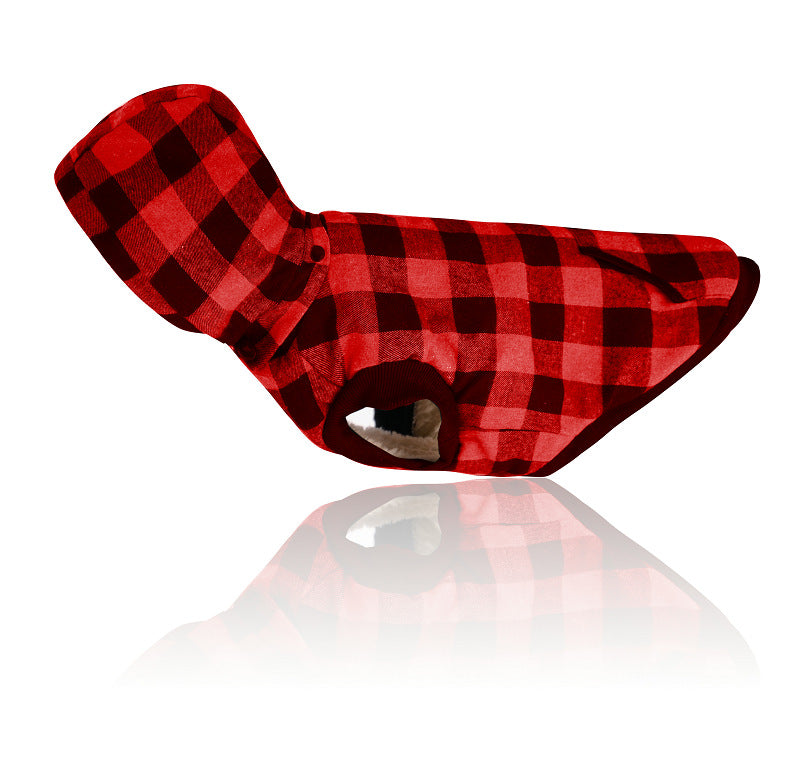 Hooded Pet Clothes - Thick Dog Vest - New Style