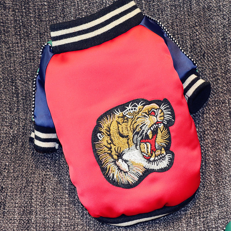 Tiger Head Pet Clothes with Two Legs