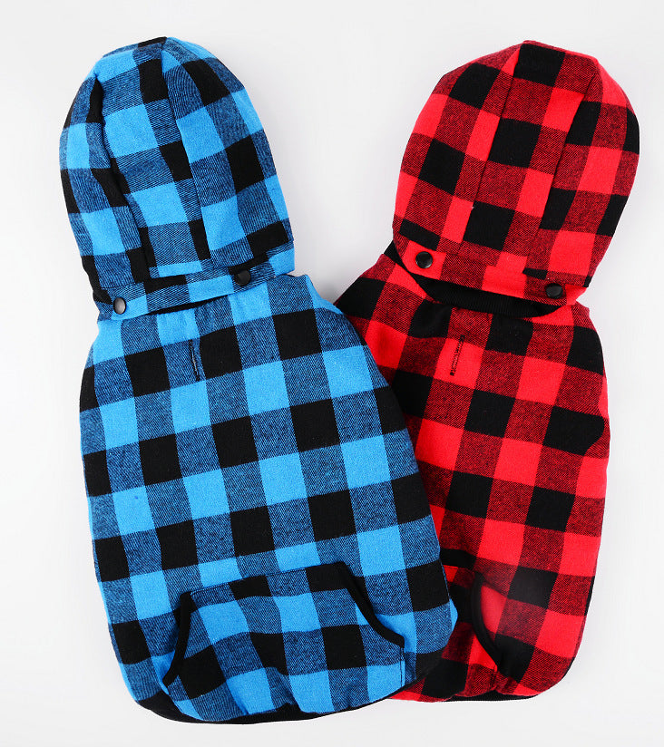 Hooded Pet Clothes - Thick Dog Vest - New Style