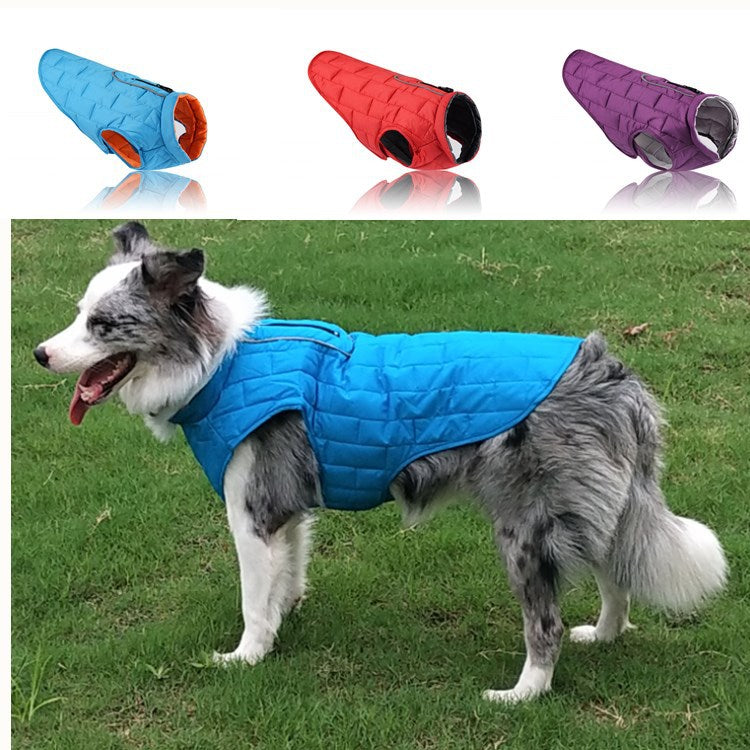 Double Color Checker Pet Clothes for Autumn and Winter