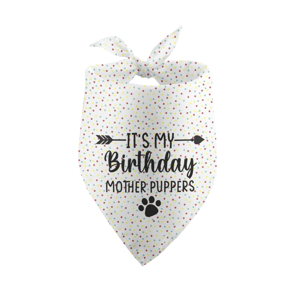 Its My Birthday Mother Puppers White Dog Bandana Birthday Boy Dog Bandana Dog Birthday Gifts for Dogs Photo Prop Party Supplies Puppy Dog Pet Bandanas Pet Scarf Accessories for Dog Mom