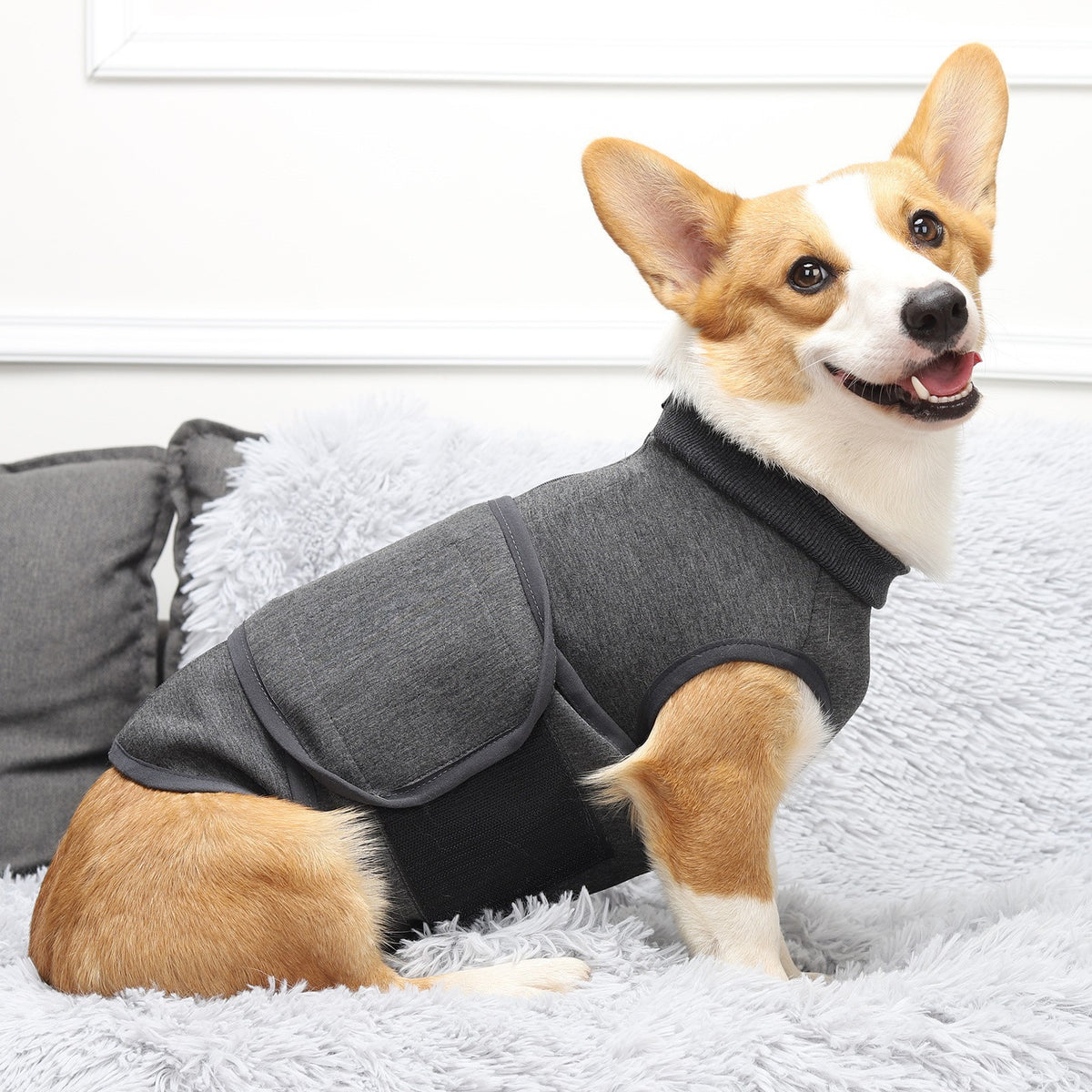 Double Jacket Clothes for Pet Comfort in Polyester