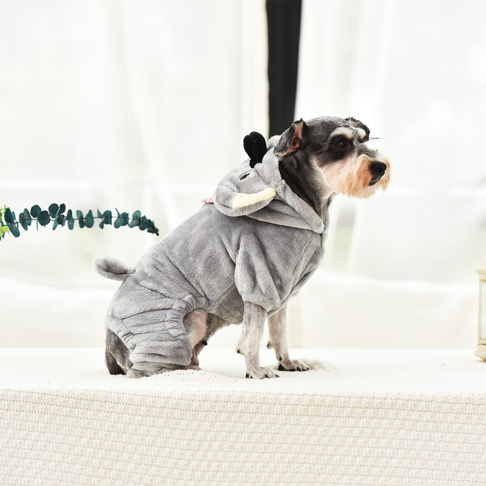 Velvet Thickened Pet Clothes for Small to Medium Dogs